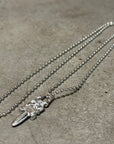 CHROME HEARTS RODIUM DAGGER NECKLACE ‘SILVER’