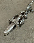 CHROME HEARTS DOUBLE DAGGER NECKLACE ‘SILVER’