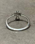 CHROME HEARTS DIAMOND CROSS BUBBLEGUM RING ‘SILVER’