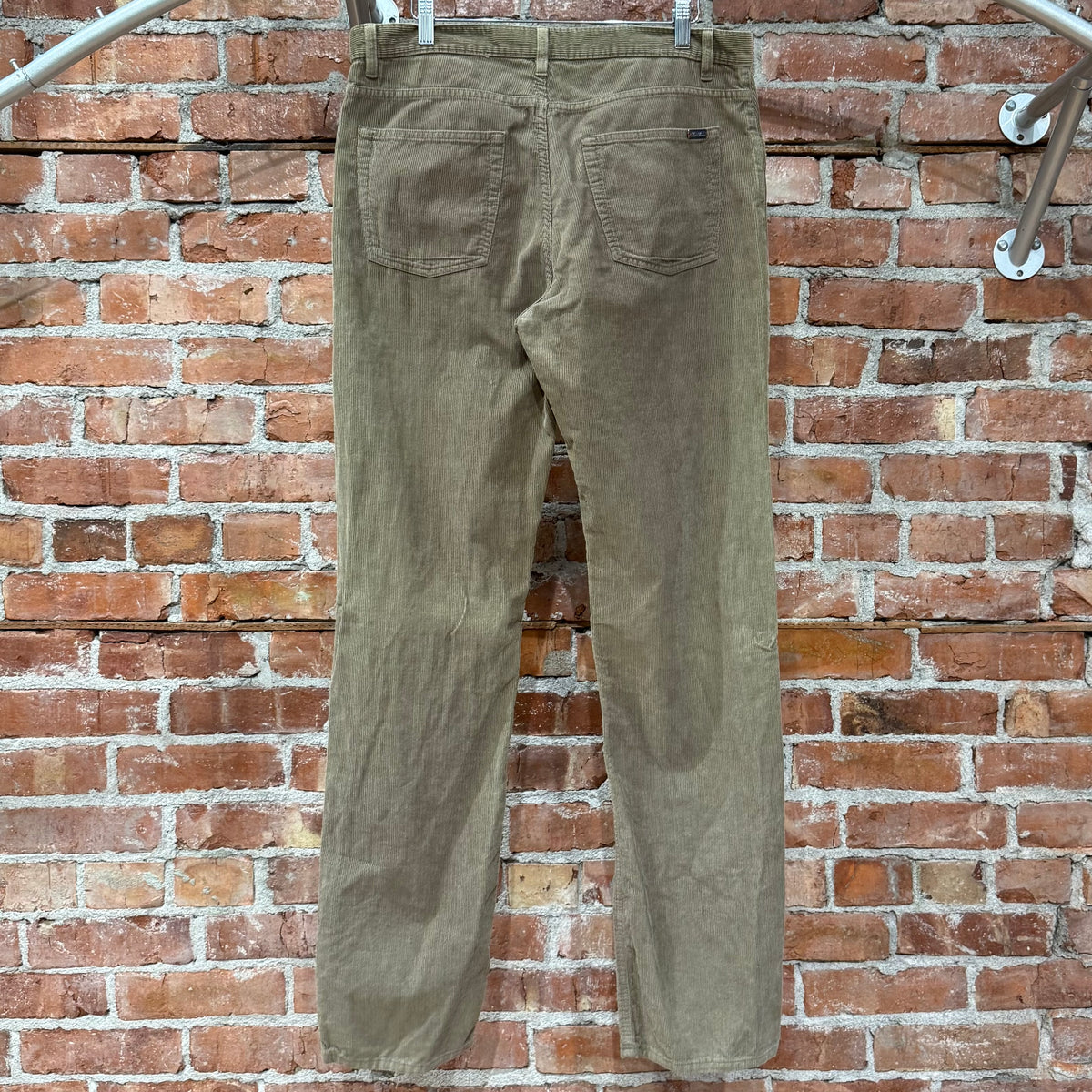 LORO PIANA JARNO STRAIGHT LEG CORDUROY PANTS ‘DUST'