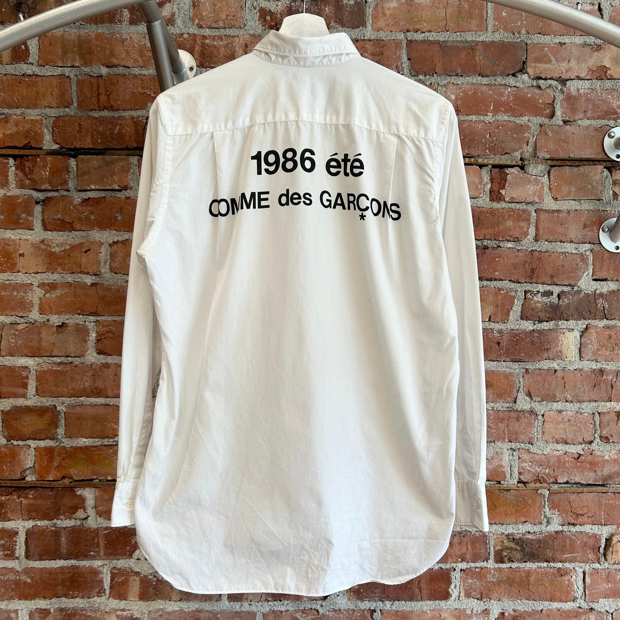 COMME DES GARÇONS 1986 ETE STAFF SHIRT ‘WHITE’