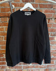 COMME DES GARÇONS BLUR LOGO CREWNECK ‘BLACK’