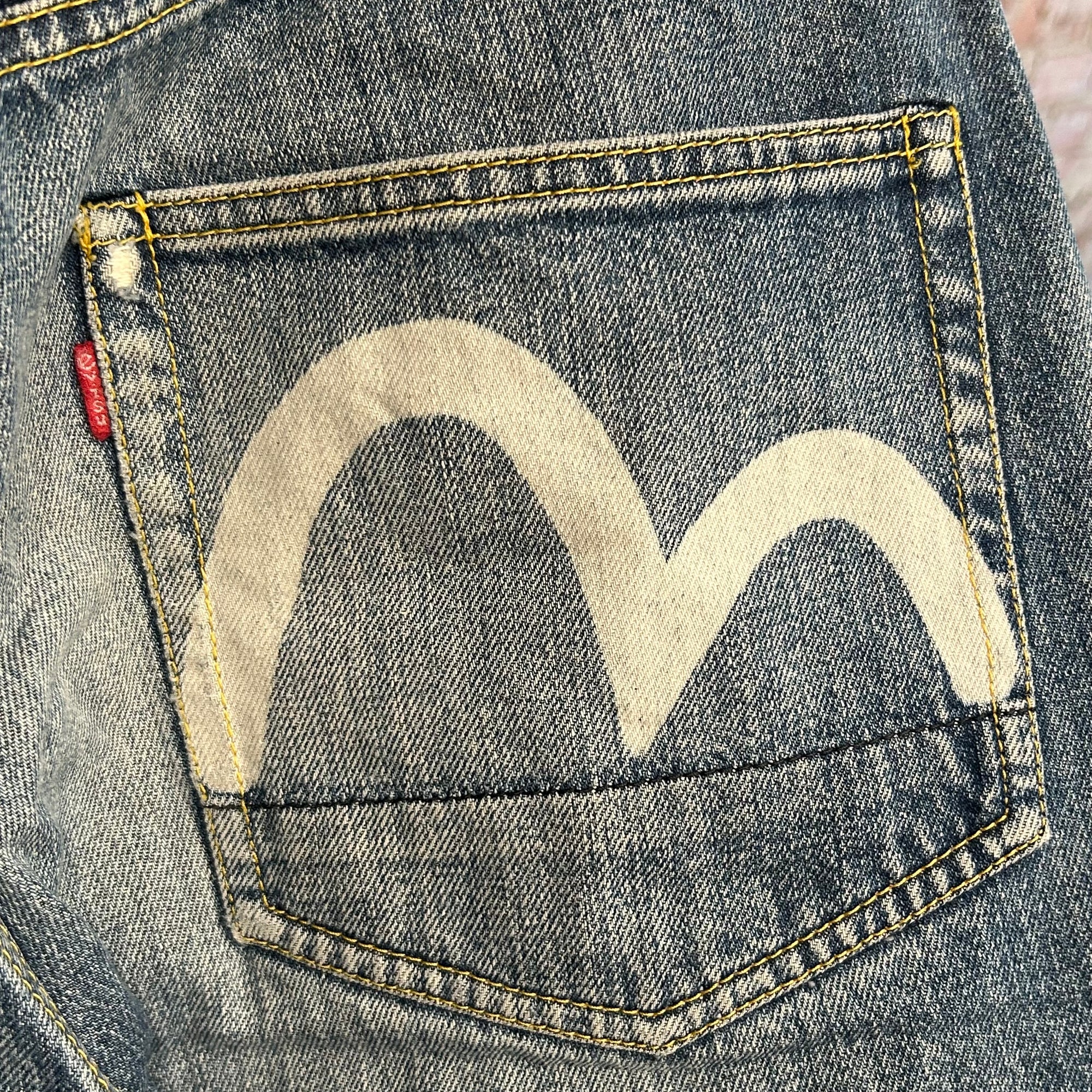 EVISU FADED OSAKA DENIM 'VINTAGE BLUE'