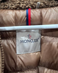 MONCLER COLIGNY SHELL-TRIMMED FLEECE DOWN JACKET ‘BROWN’