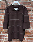 CAMIEL FORTGENS VISCOSE POLO SHIRT ‘COFFEE’