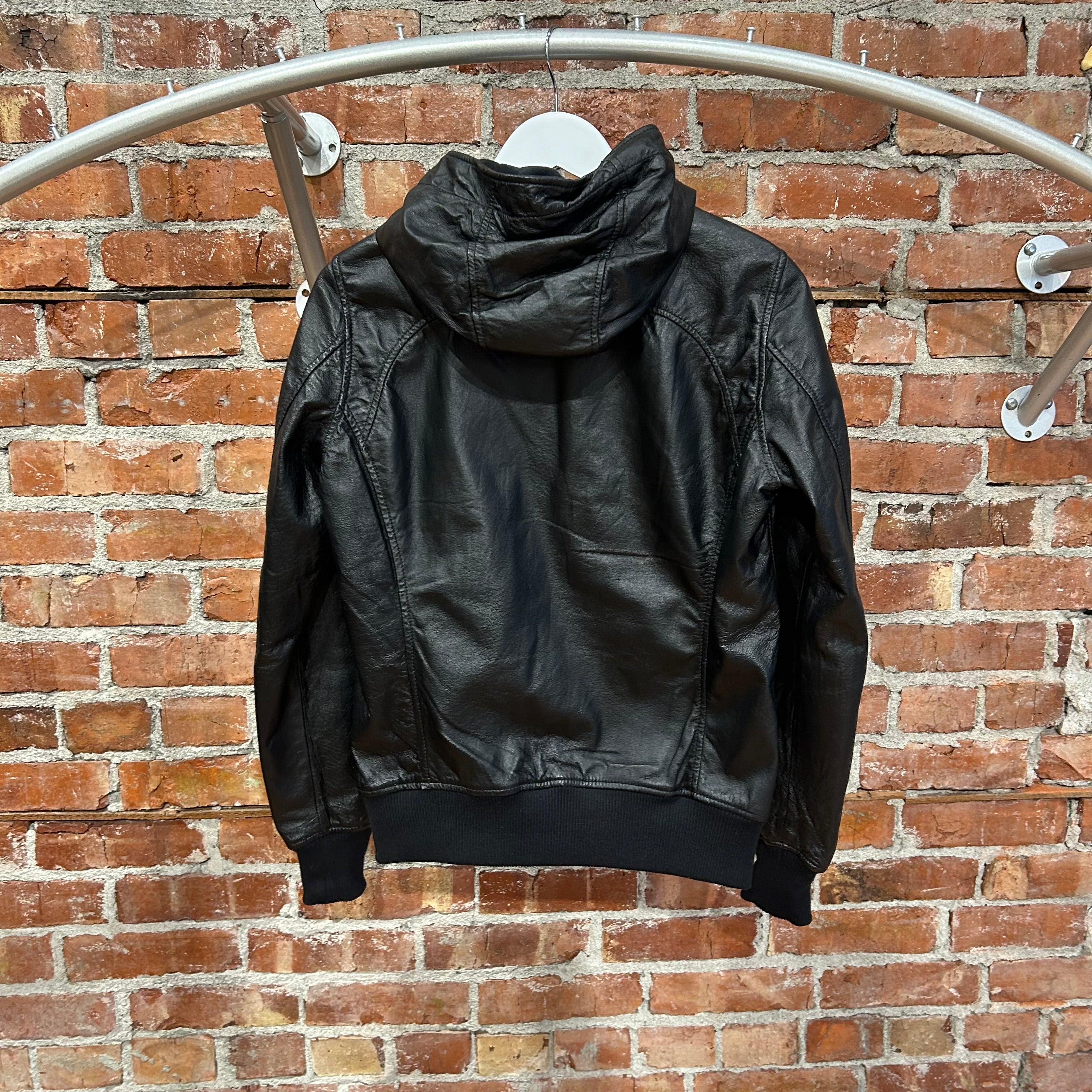 HYSTERIC GLAMOUR レザーパーカー フーデットライダースジャケット HYSTERIC GLAMOUR レザーパーカー フーデットライダースジャケット