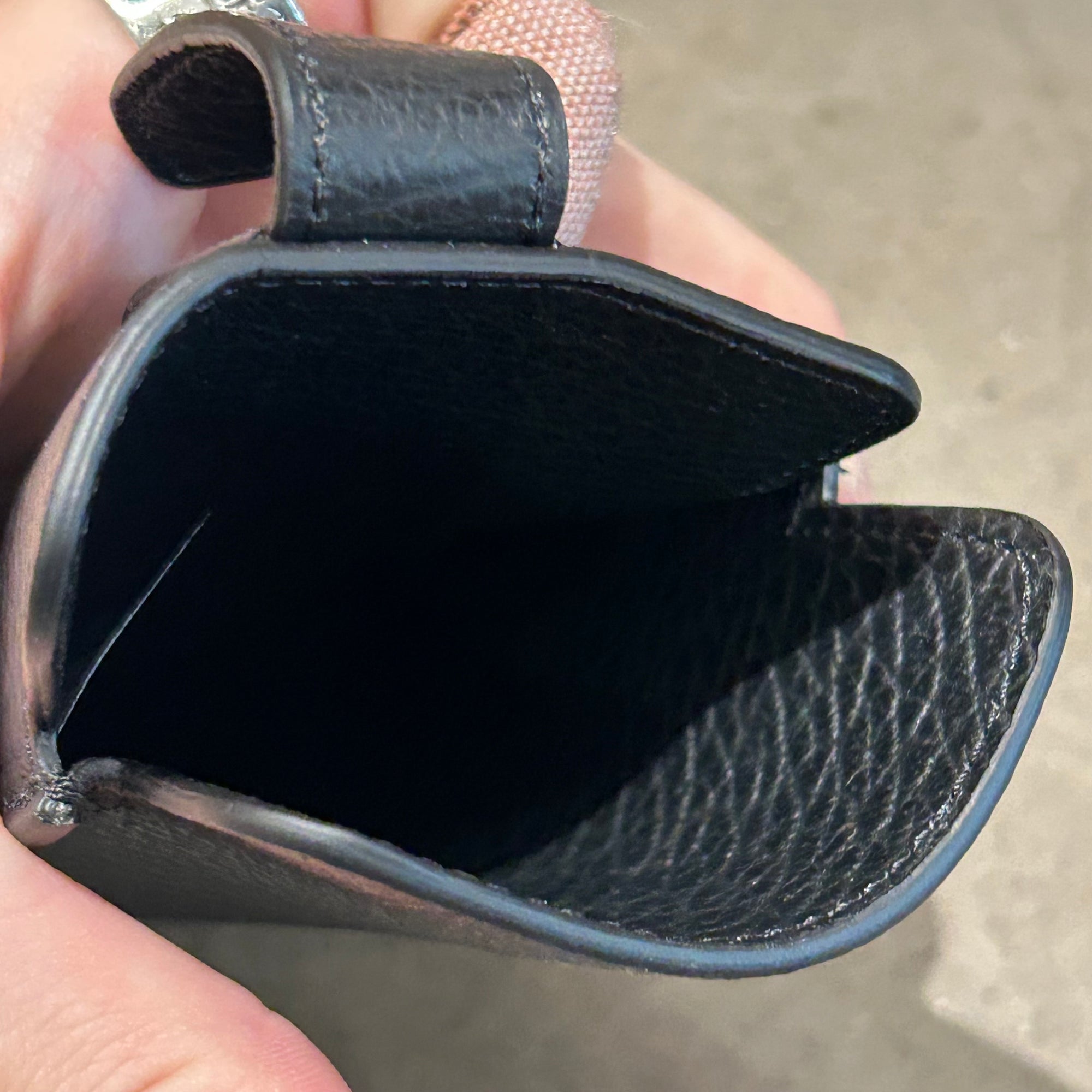 MAISON MARGIELA FOUR STITCH PHONE HOLDER/TRAVEL CASE ‘BLACK’