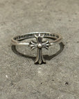 CHROME HEARTS CROSS BUBBLEGUM RING ‘SILVER’