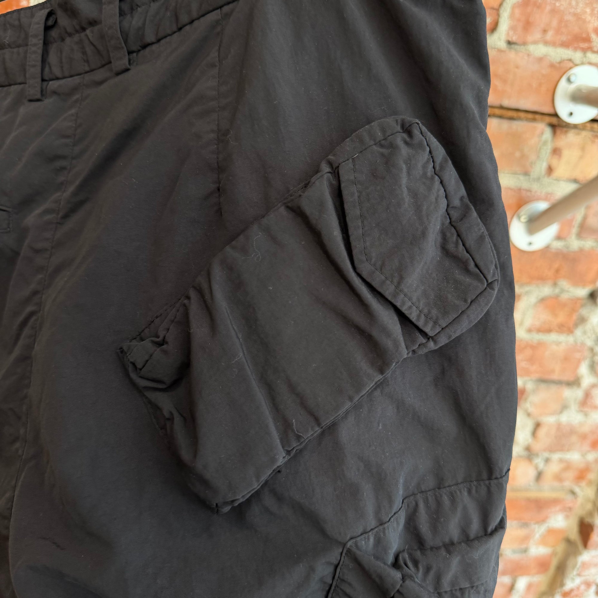 YOHJI YAMAMOTO Y-3 BAGGY CARGO PANTS ‘BLACK’