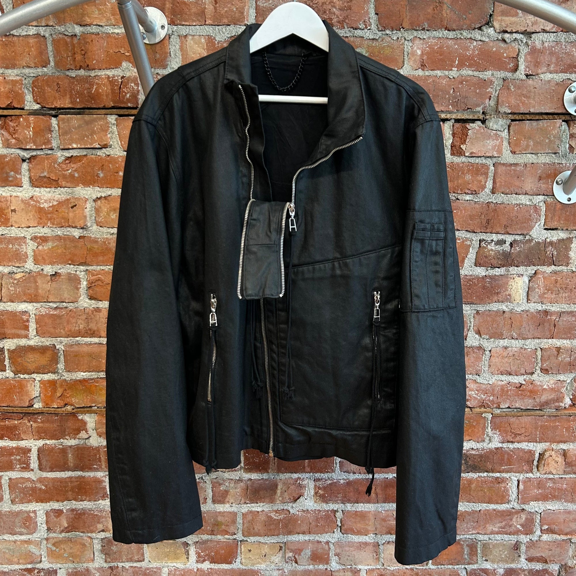 SOMAR PERIL WAXED MOTO JACKET ‘BLACK’