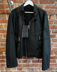 SOMAR PERIL WAXED MOTO JACKET ‘BLACK’