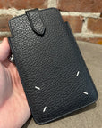 MAISON MARGIELA FOUR STITCH PHONE HOLDER/TRAVEL CASE ‘BLACK’