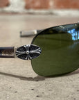 CHROME HEARTS LITTLE CLASSIC OVAL AVIATOR SUNGLASSES ‘CAMO’