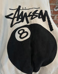 STUSSY 8-BALL PULLOVER HOODIE ‘WHITE’