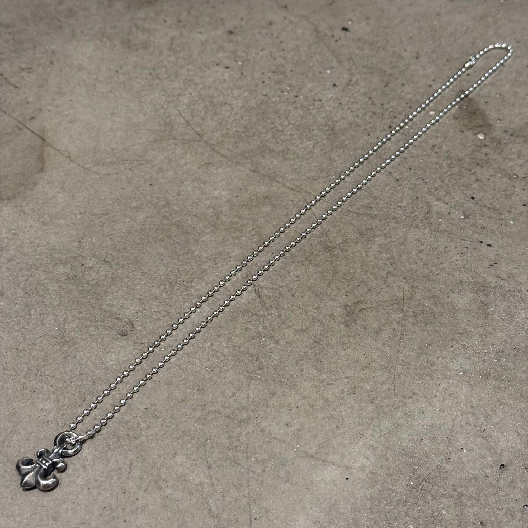 CHROME HEARTS BS FLEUR CHARM PENDANT NECKLACE ‘SILVER’