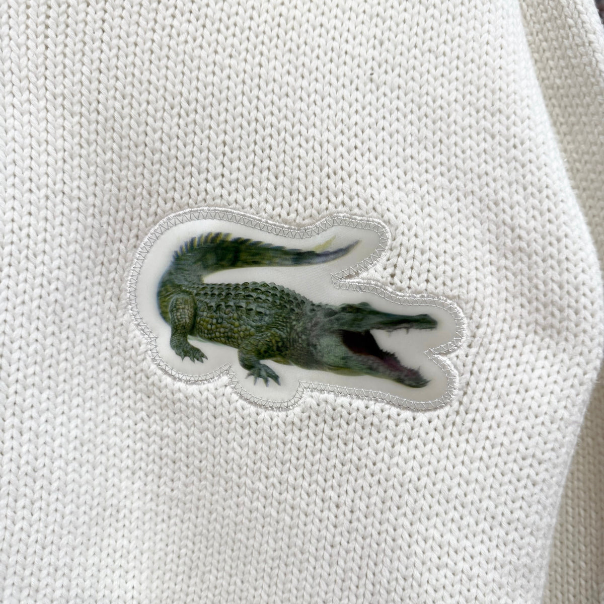 DOUBLET SS19 ALLIGATOR 3D PATCH KNIT SWEATER ‘WHITE’