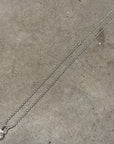 CHROME HEARTS RHODIUM CROSS BALL ZIPPER PENDANT ‘SILVER’