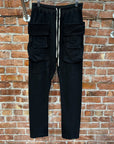 RICK OWENS SS24 LIDO DRKSHDW RIG CREATCH CARGOS ‘BLACK’