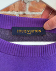 LOUIS VUITTON VIRIGL ERA JACQUARD SWEATER ‘PURPLE’