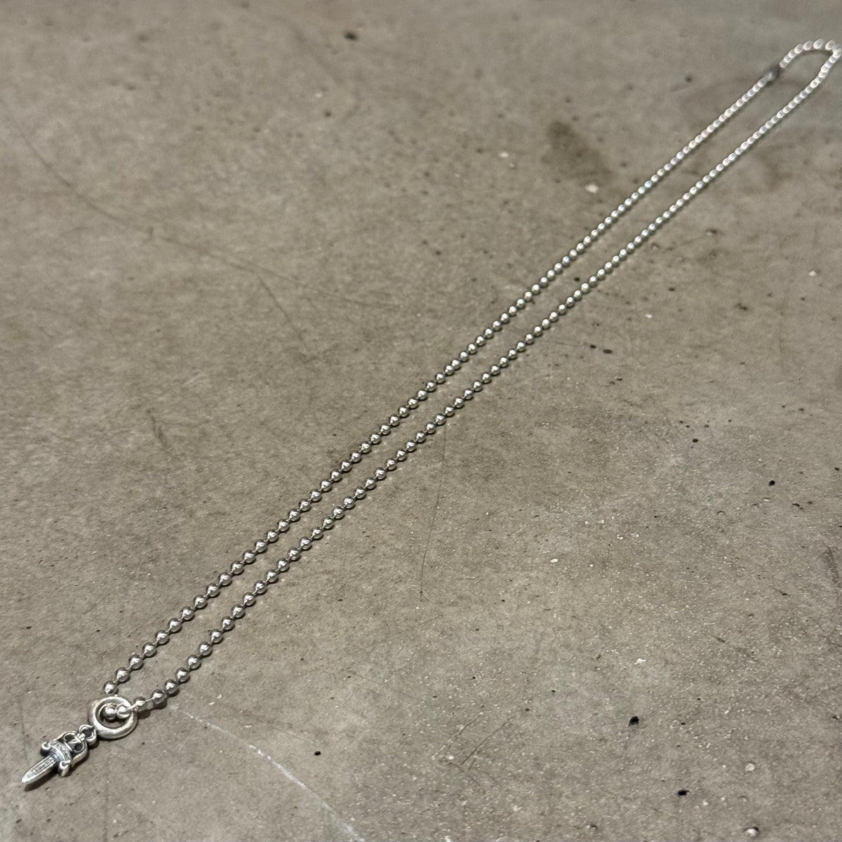CHROME HEARTS DAGGER CHARM NECKLACE ‘SILVER’