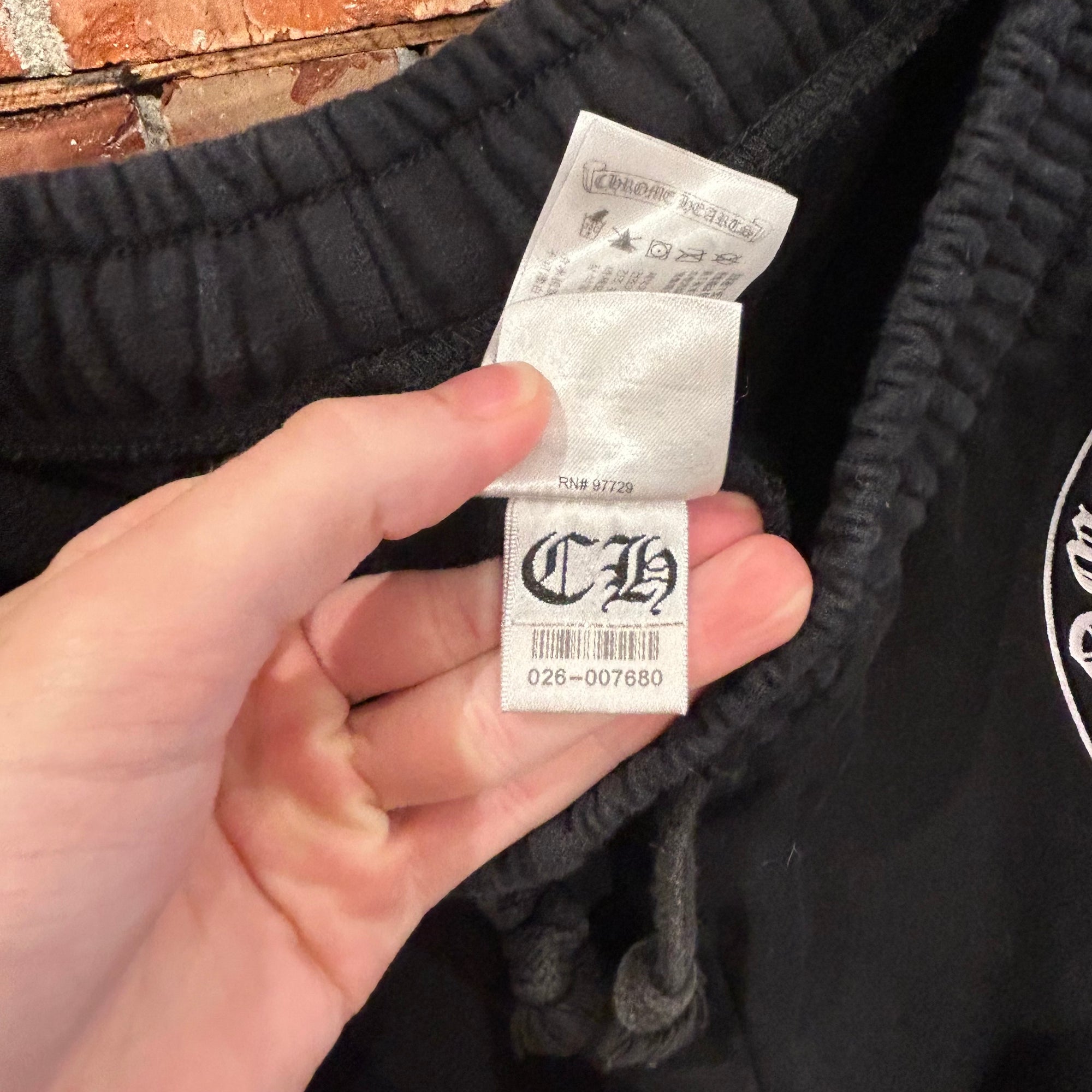 CHROME HEARTS SCRIPT LOGO SWEATPANTS ‘BLACK’