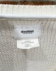 DOUBLET SS19 ALLIGATOR 3D PATCH KNIT SWEATER ‘WHITE’