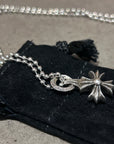 CHROME HEARTS CUT OUT PLUS CROSS NECKLACE ‘SILVER’