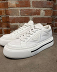 PRADA MACRO RE-NYLON SNEAKERS ‘WHITE’