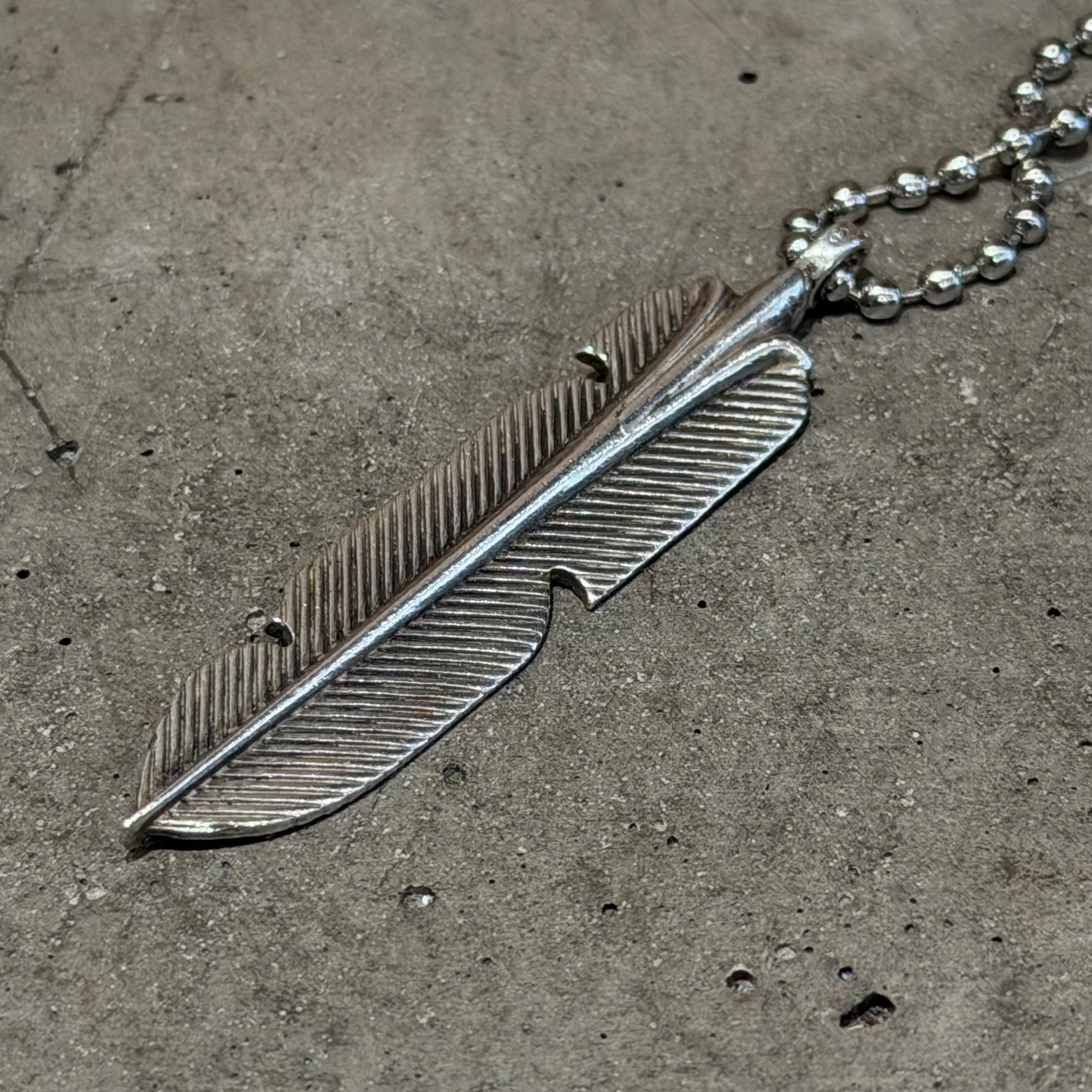 CHROME HEARTS FEATHER NECKLACE ‘SILVER’
