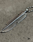 CHROME HEARTS FEATHER NECKLACE ‘SILVER’
