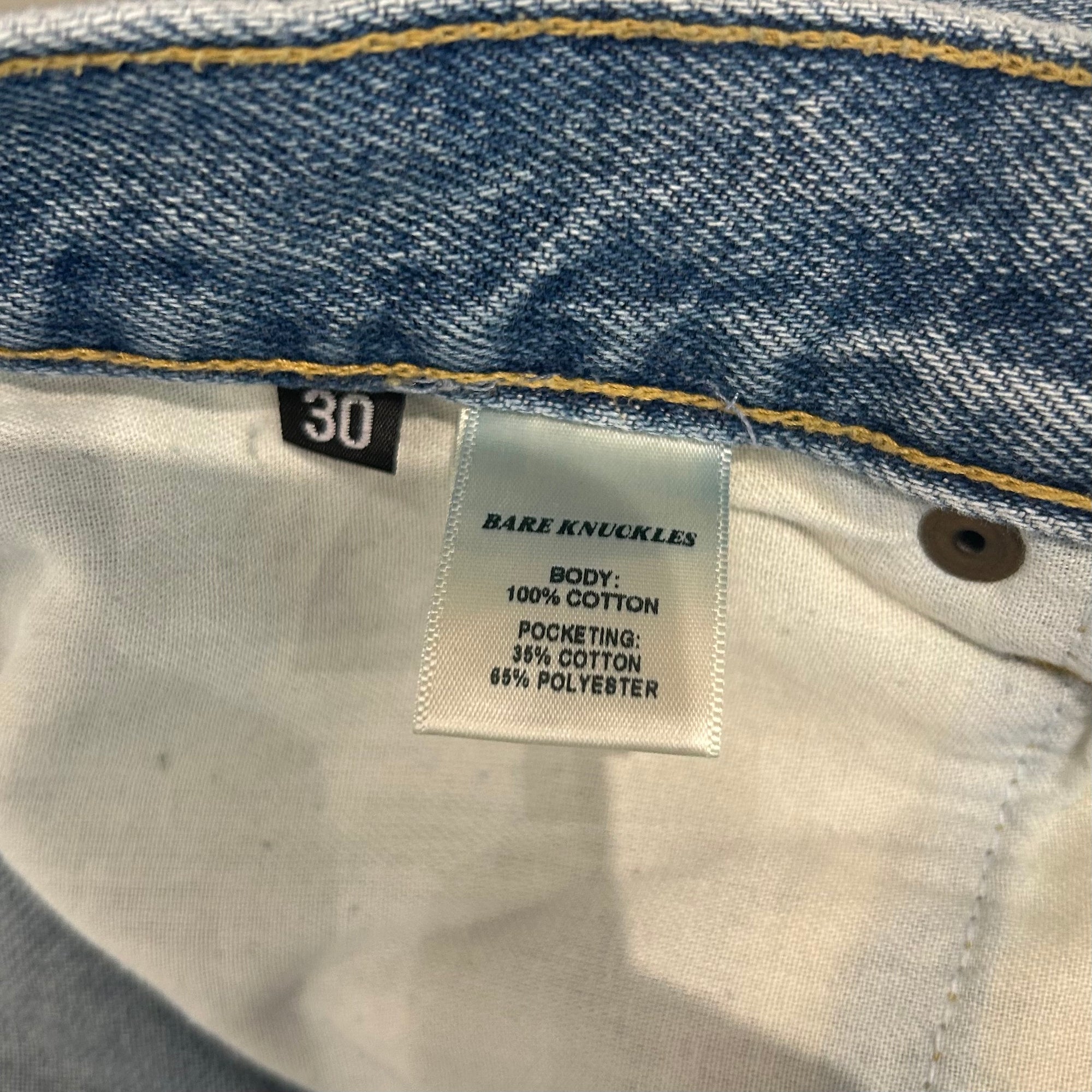BARE KNUCKLES JAVIER WIDE JEANS ‘LIGHT WASH’