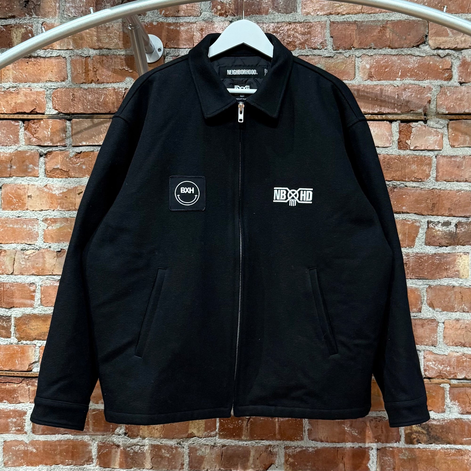 NEIGHBORHOOD X BOUNTY HUNTER WOOL SOUVENIR JACKET ‘BLACK’