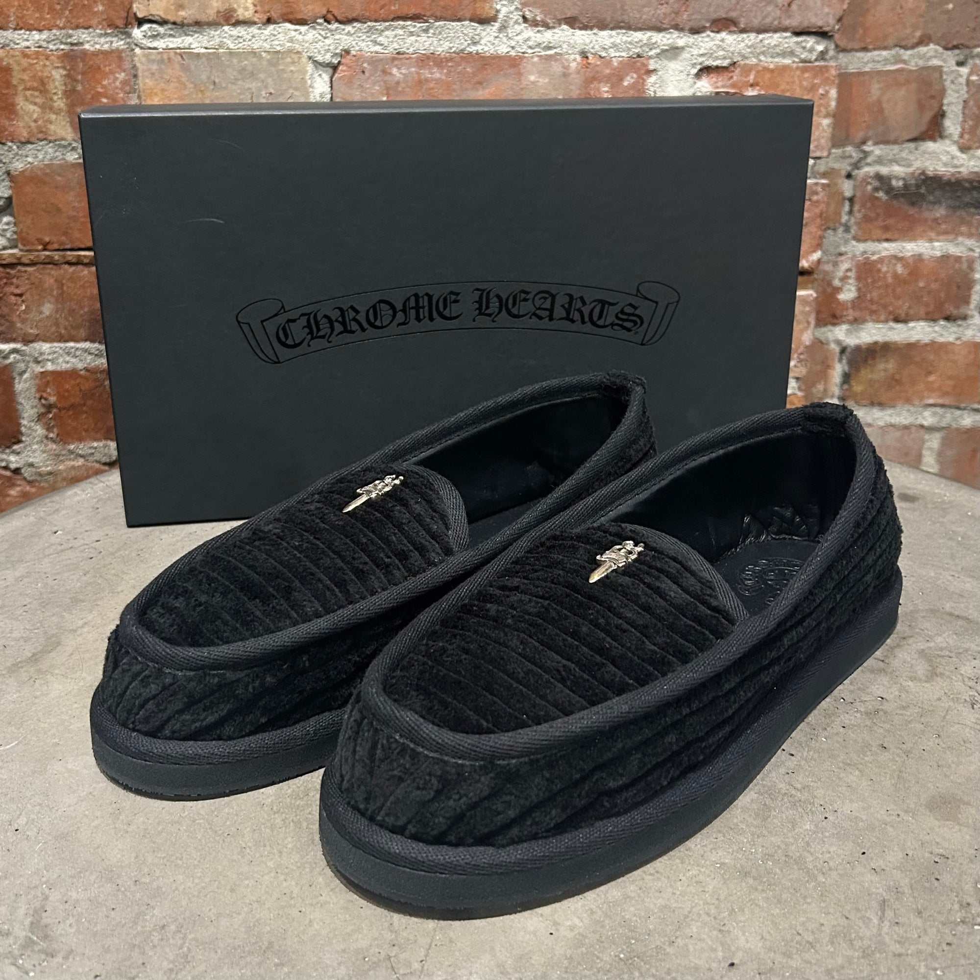 CHROME HEARTS DAGGER LOAFERS ‘BLACK’
