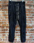 RICK OWENS FW19 LARRY NYLON TRACK PANTS ‘BLACK’