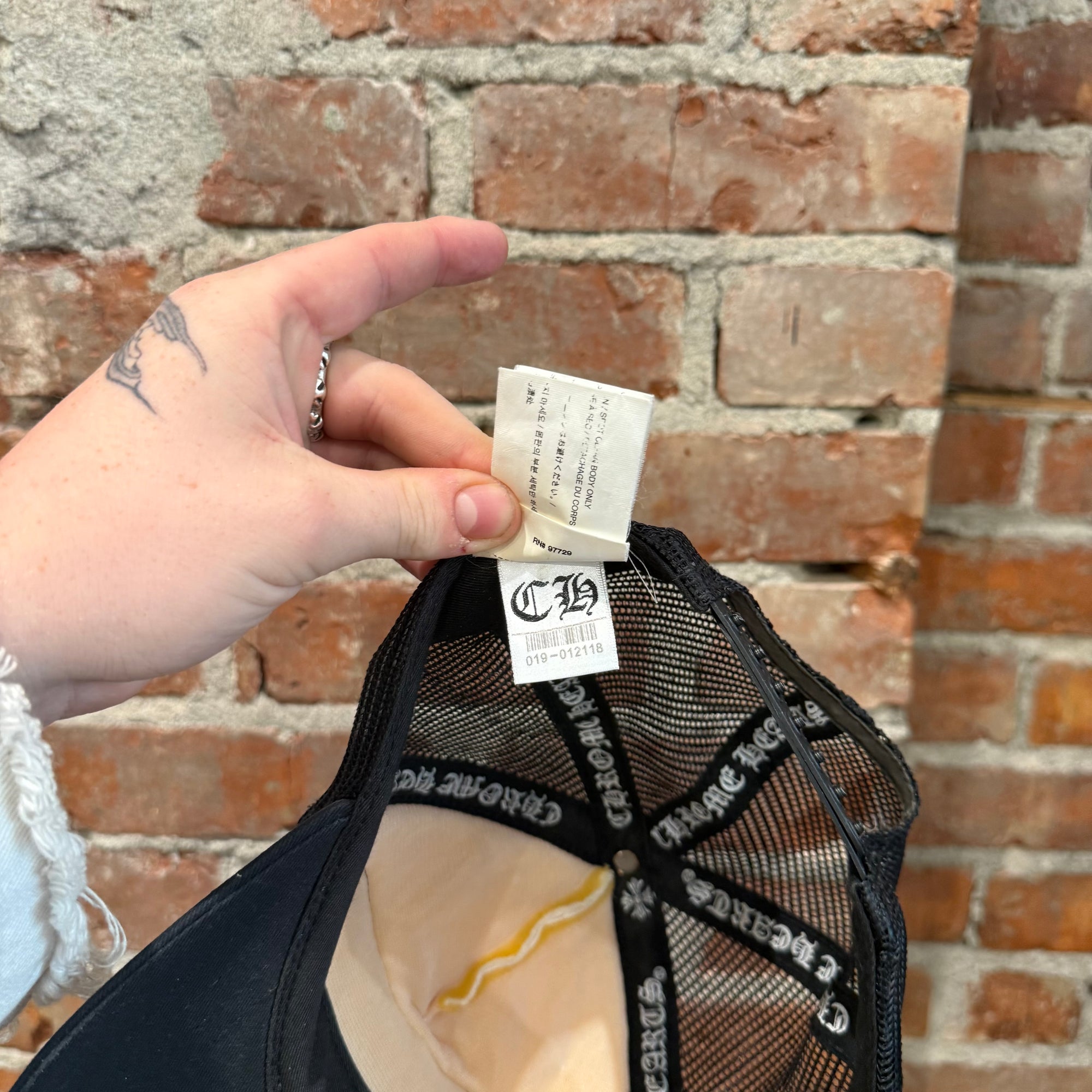 CHROME HEARTS CH TRUCKER HAT ‘BLACK/WHITE’