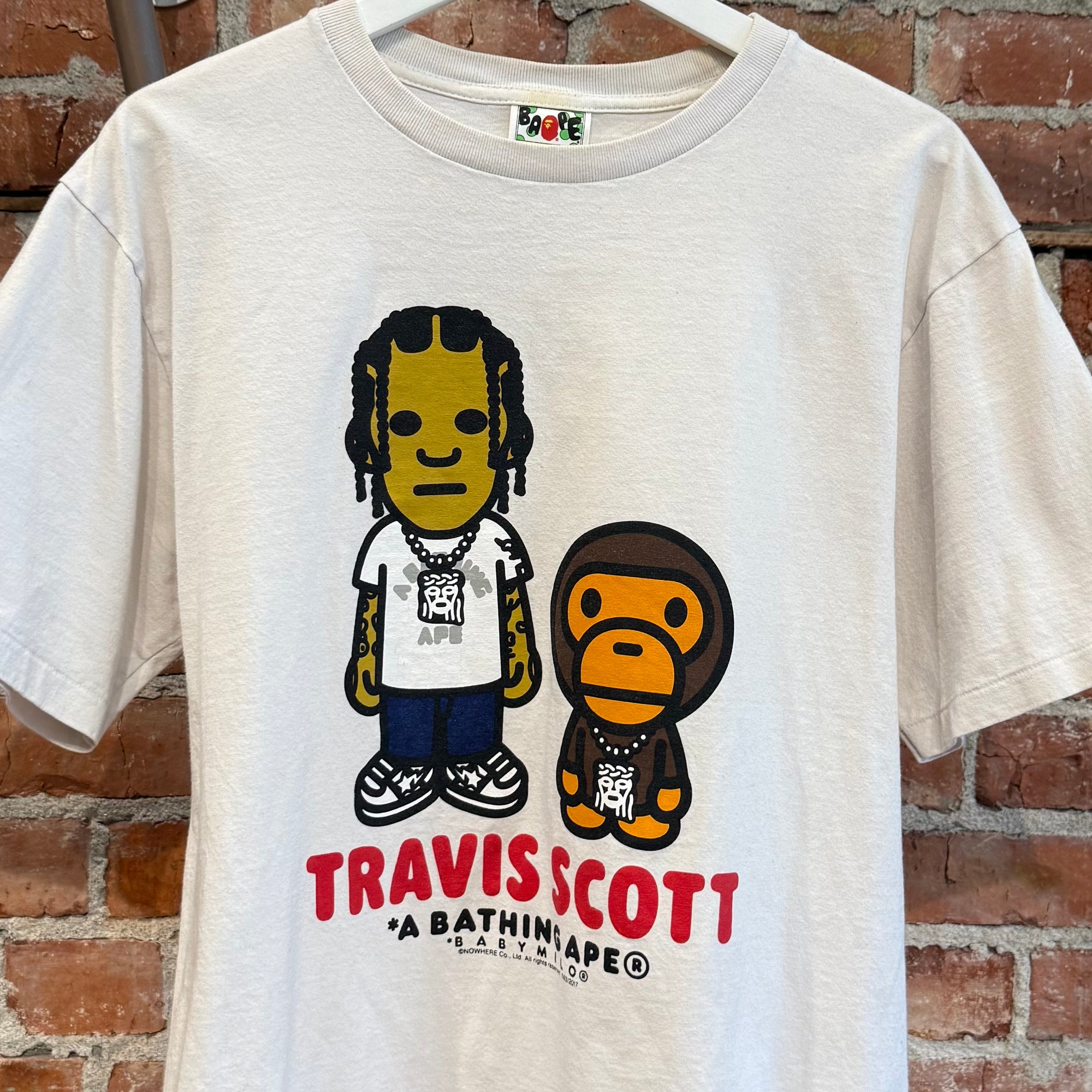 BAPE BABY MILO X TRAVIS SCOTT TEE ‘WHITE’