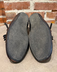 PRADA SS25 FRINGED MONK STRAP SHUFFLE LOAFERS ‘BROWN’