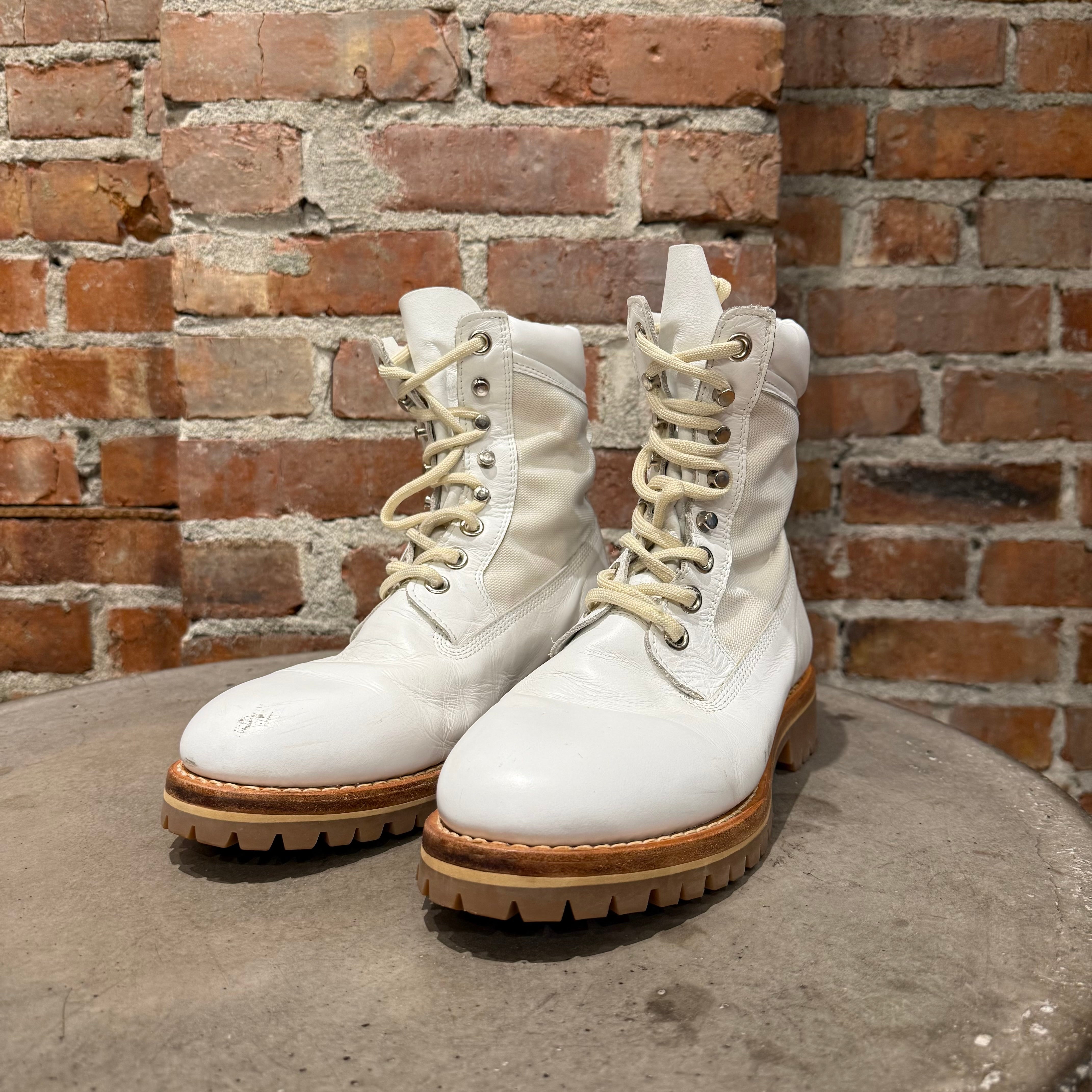 OUR LEGACY SURVIVOR COMBAT BOOTS 'WHITE/BROWN' – Sadō Room