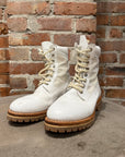 OUR LEGACY SURVIVOR COMBAT BOOTS ‘WHITE/BROWN’