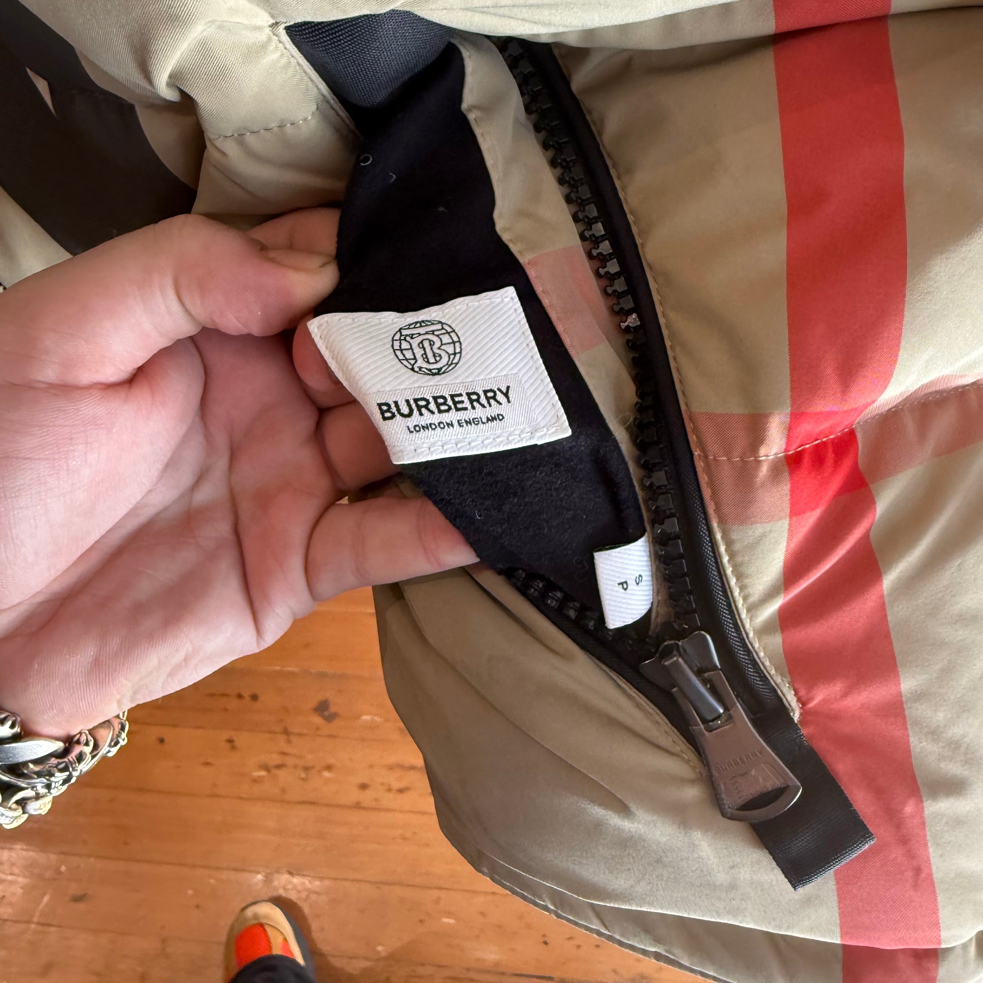 BURBERRY REVERSIBLE CHECK PUFFER JACKET ‘BLACK/PLAID’