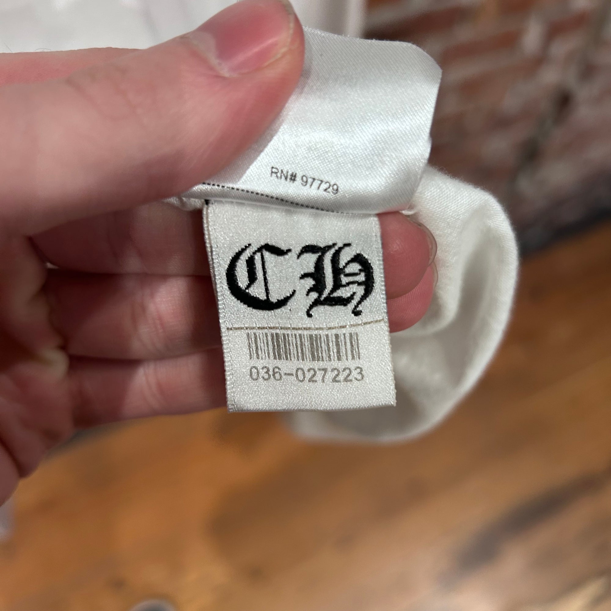 CHROME HEARTS LAS VEGAS EXCLUSIVE FLORAL LONG SLEEVE ‘WHITE’