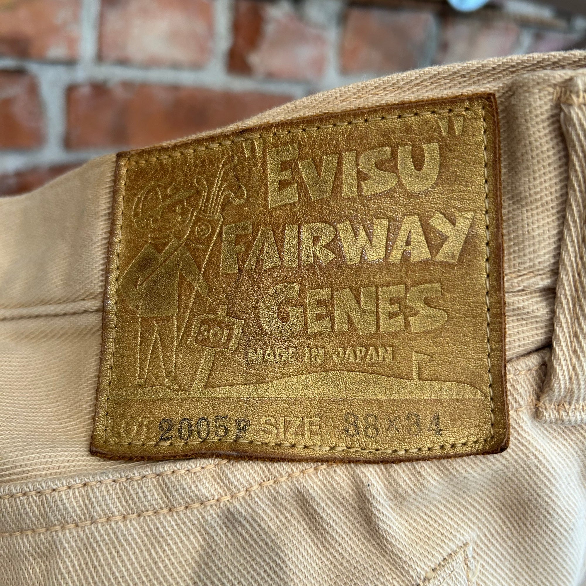 EVISU FAIRWAY SAKURA DENIM 'SAND'