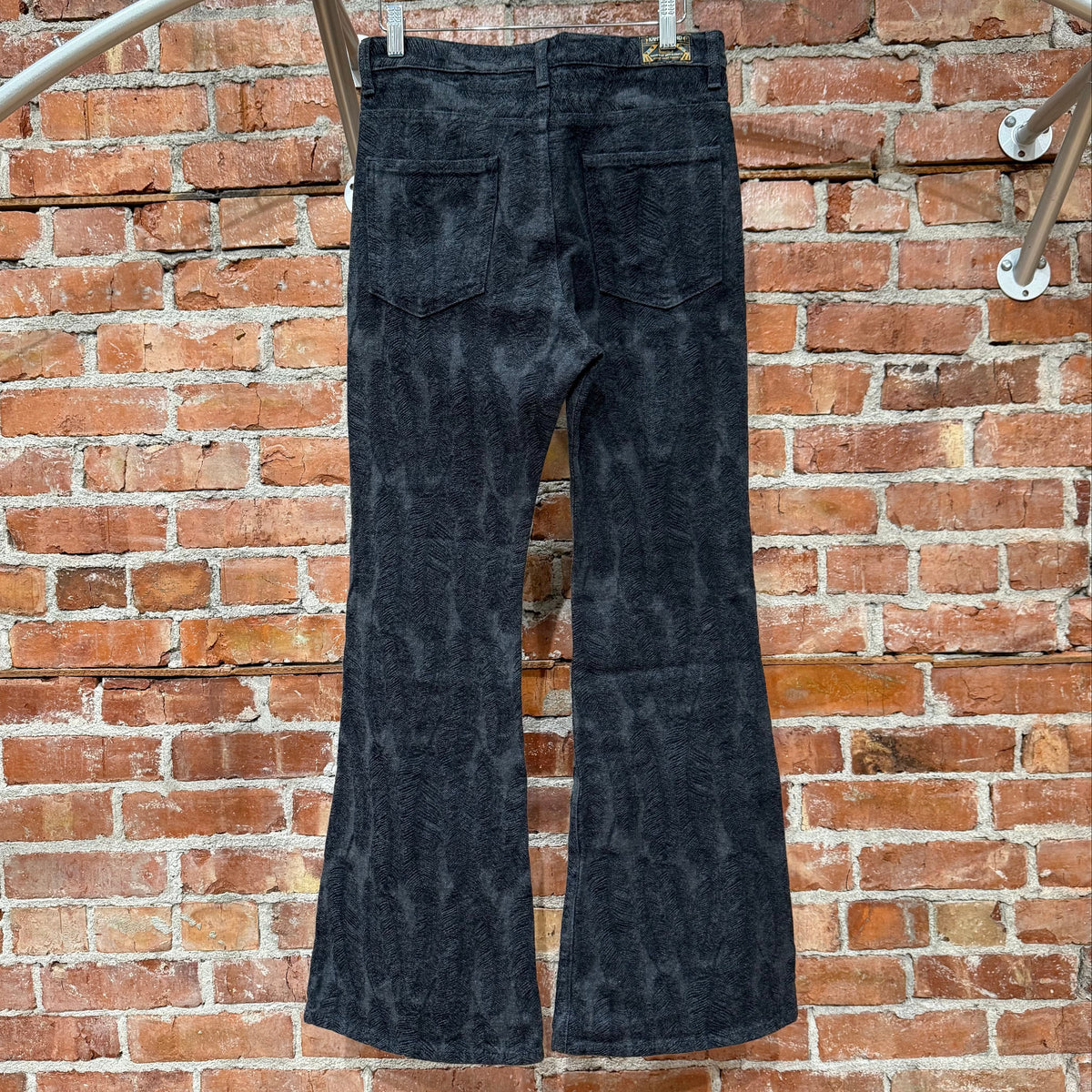 KAPITAL 12OZ 5P FLARED FEATHER PRINT DENIM ‘DARK BLUE’