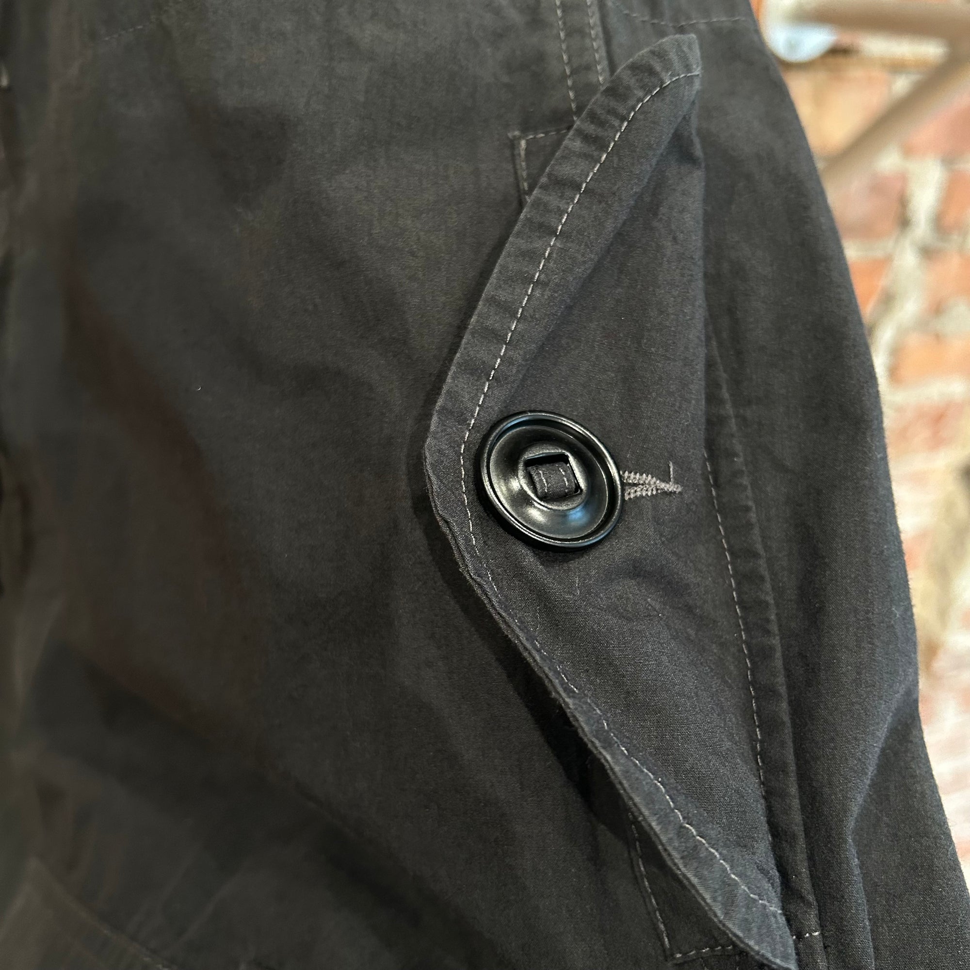 MAISON MARGIELA SS26 TAFFETA DRAWSTRING CARGO PANTS ‘BLACK’