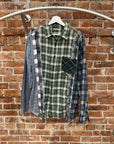 NEEDLES REBUILD STITCHED FLANNEL ‘MULTI’