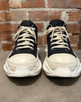 RICK OWENS DRKSDHW RAMONE LOW ABSTRACT SNEAKERS ‘BLACK’