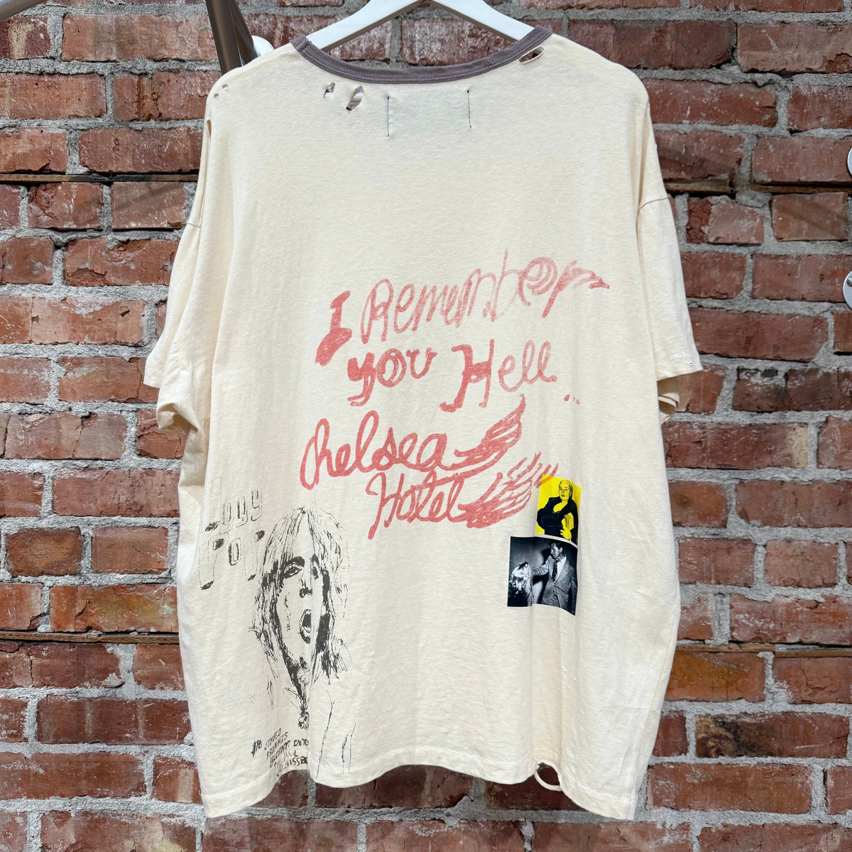 PALY HOLLYWOOD SS26 CHELSEAY HOTEL TEE ‘CREAM/BROWN’