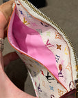 LOUIS VUITTON X TAKASHI MURAKAMI MONOGRAM CHAIN CARDHOLDER ‘WHITE’
