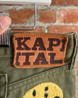KAPITAL SMILEY PATCH MILITARY PANTS ‘SAGE’