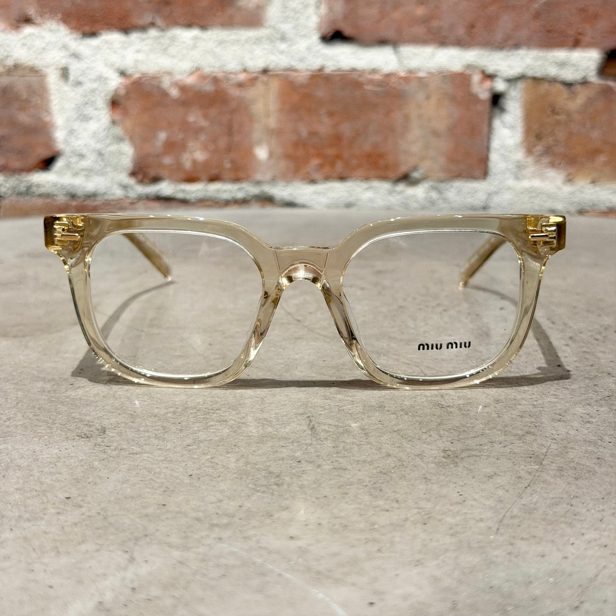 MIU MIU 06XV GLASSES ‘SAND CLEAR’